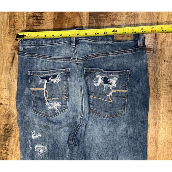 American Eagle Jeans Size 10 Curvy Hi Rise Jegging Next Level Stretch - Picture 6 of 7